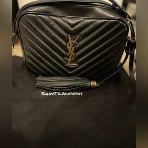 SAINT LAURENT LOU MATELESSE LEATHER CAMERA CROSSBODY
